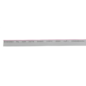 Cable de cinta plano eléctrico de aislamiento de PVC UL2678 gris rojo