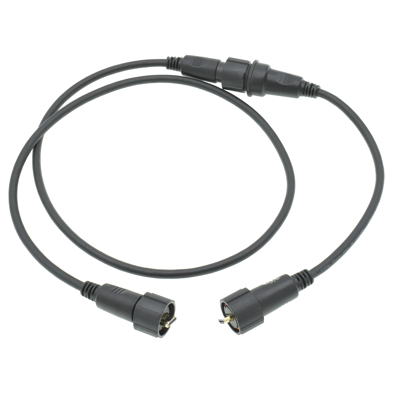 Arnés de cableado de comunicación HDV UHD impermeable de PVC HDMI