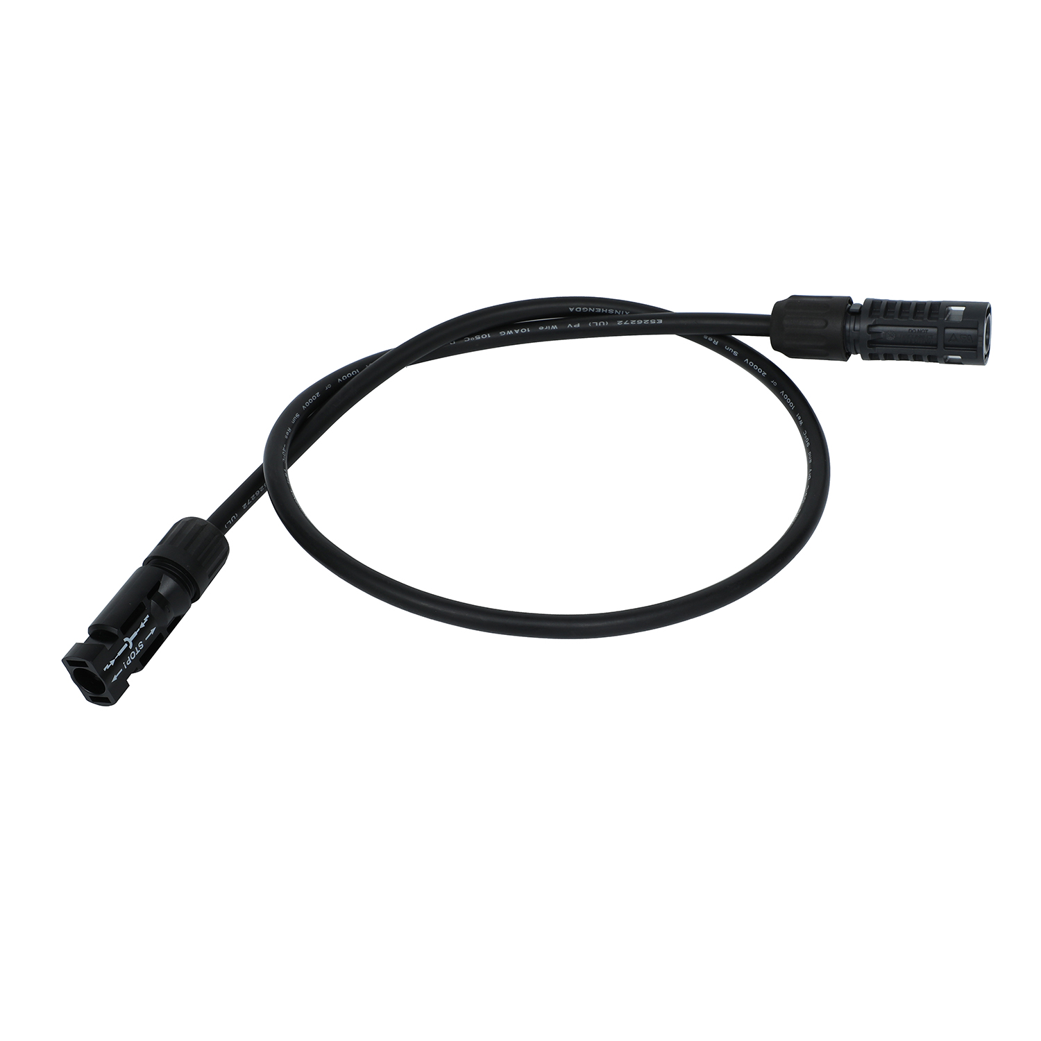 Cable de CC 4 mm2 6mm2 cable de puente solar mc4 macho a hembra